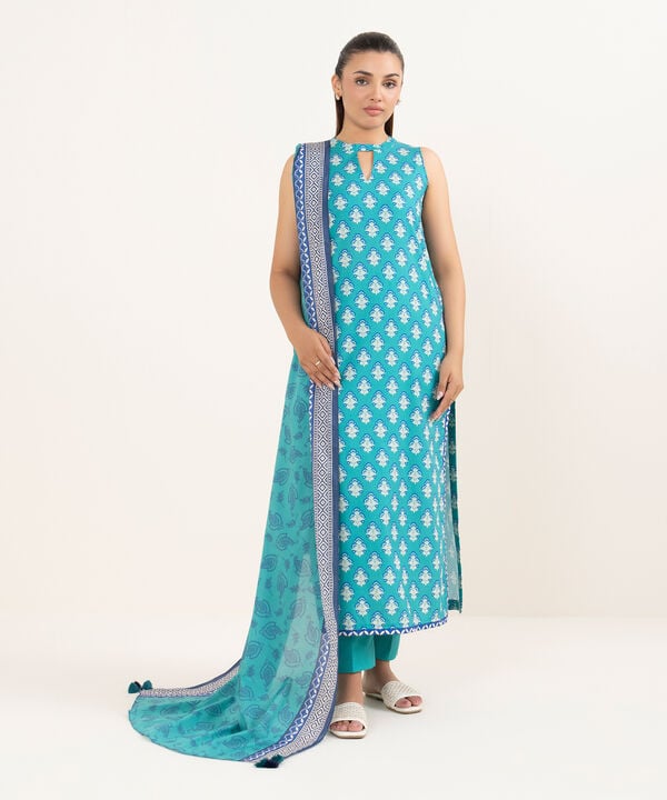 Sapphire 3 Piece Custom Stitched Suit - Blue - LB30678