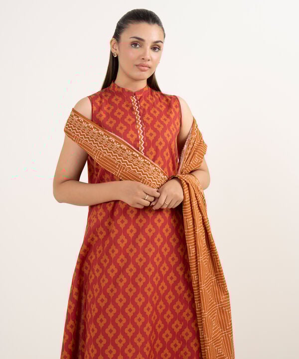 Sapphire 3 Piece Custom Stitched Suit - Red - LB30694