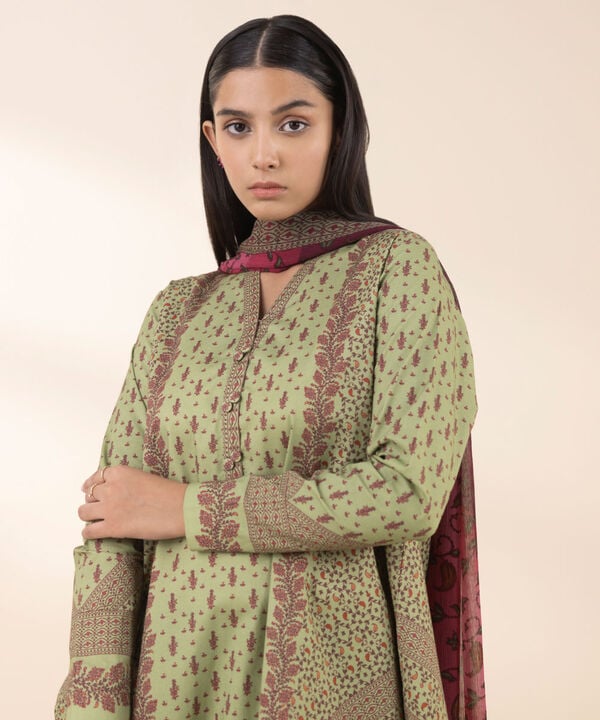Sapphire 3 Piece Custom Stitched Suit - Green - LB30081