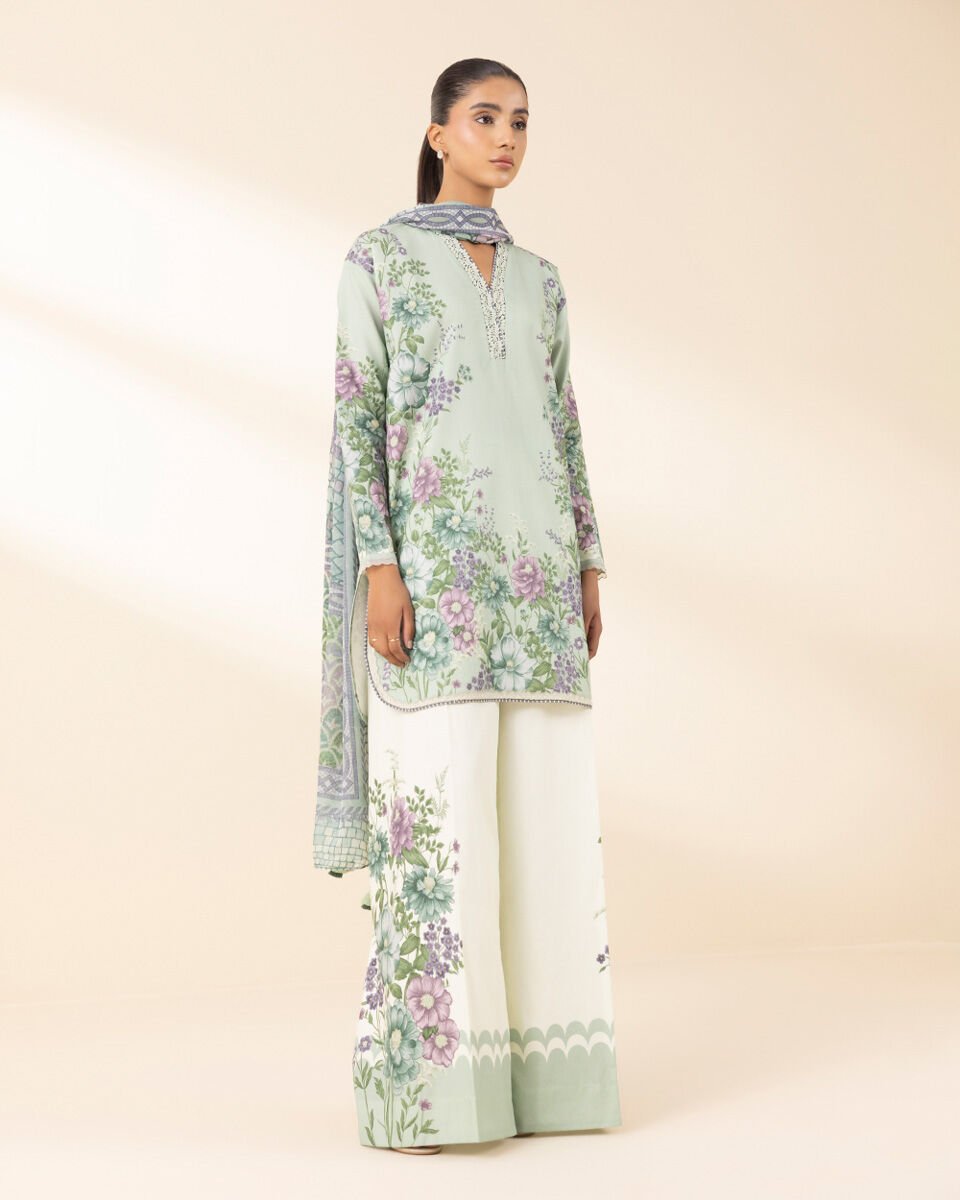 Sapphire 3 Piece Custom Stitched Suit - Green - LB30202