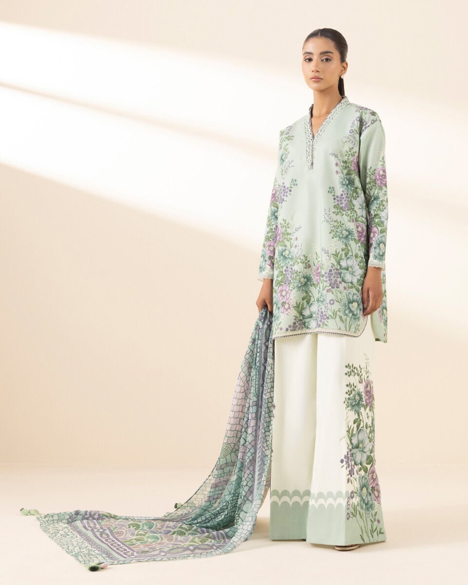 Sapphire 3 Piece Custom Stitched Suit - Green - LB30202