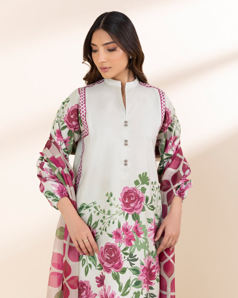 Sapphire 3 Piece Custom Stitched Suit - Off-White - LB30210