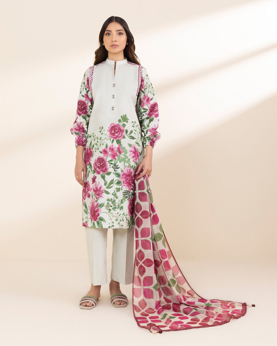 Sapphire 3 Piece Custom Stitched Suit - Off-White - LB30210