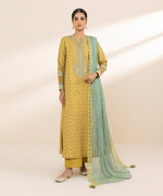Sapphire 3 Piece Custom Stitched Suit - Yellow - LB30641