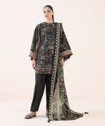 Sapphire 3 Piece Custom Stitched Suit - Black - LB30869