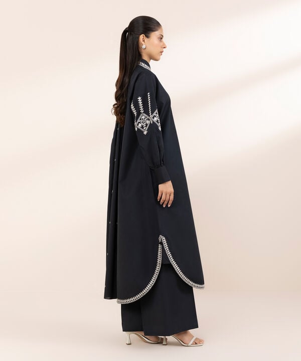 Sapphire 3 Piece Custom Stitched Suit - Black - LB30571