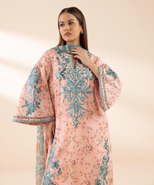 Sapphire 3 Piece Custom Stitched Suit - Pink - LB30634