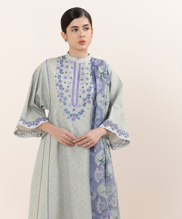Sapphire 3 Piece Custom Stitched Suit - Gray - LB30751