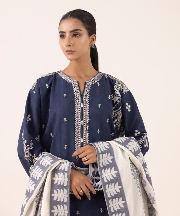 Sapphire 3 Piece Custom Stitched Suit - Blue - LB30757