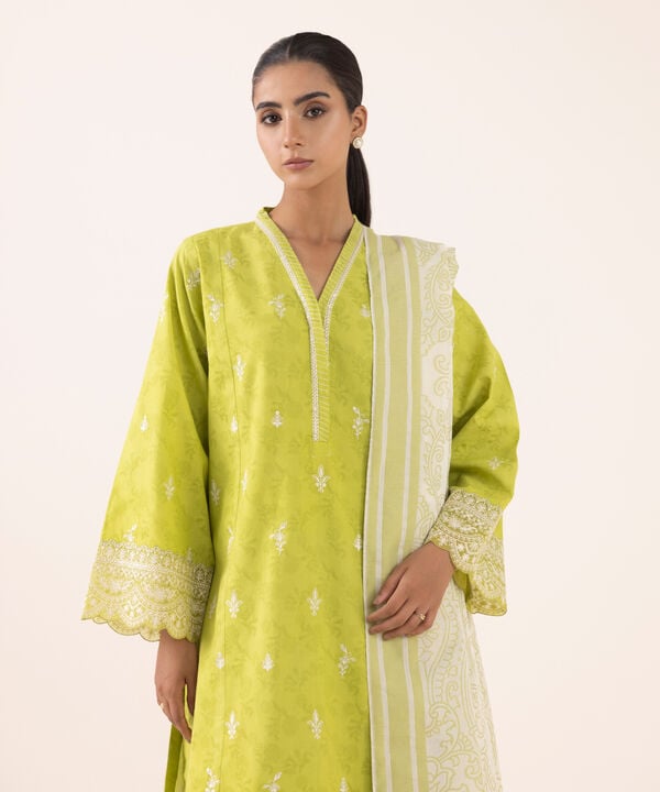 Sapphire 3 Piece Custom Stitched Suit - Yellow - LB30754