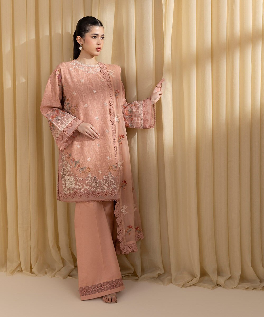 Sapphire 3 Piece Custom Stitched Suit - Pink - LB30199