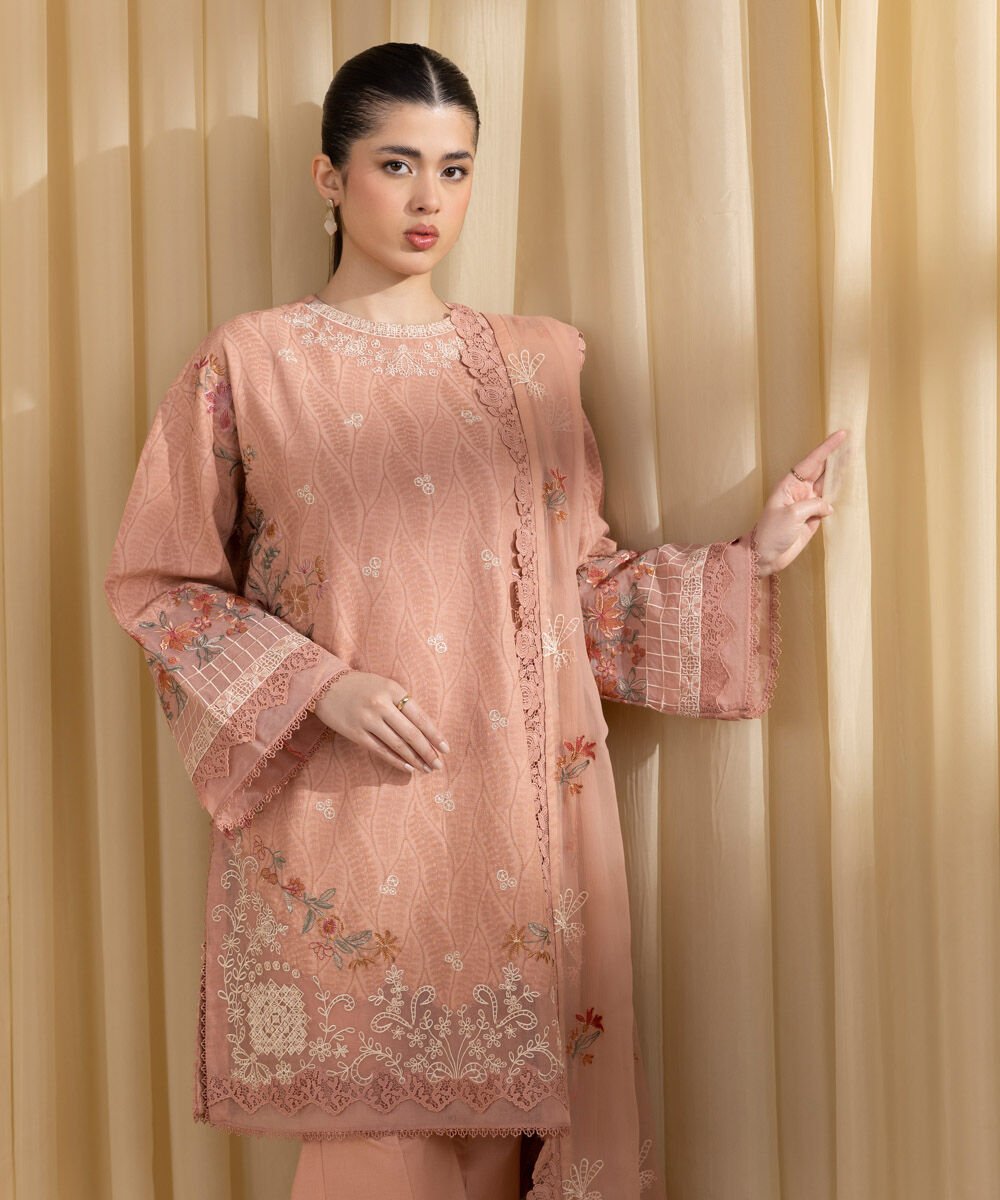 Sapphire 3 Piece Custom Stitched Suit - Pink - LB30199