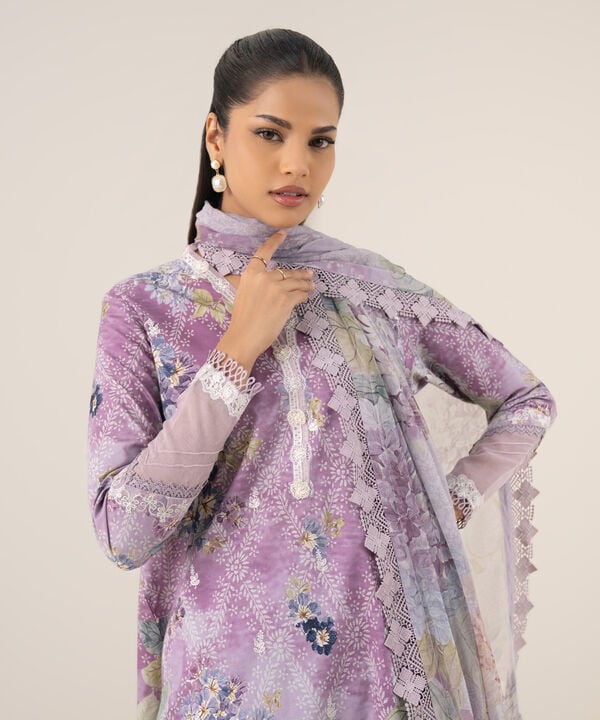 Sapphire 3 Piece Custom Stitched Suit - Purple - LB30828