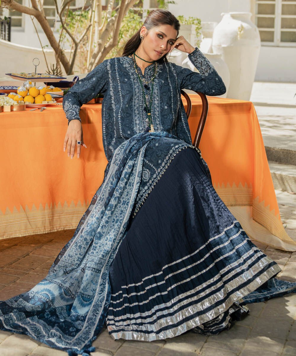 Sapphire 3 Piece Custom Stitched Suit - Blue - LB30135