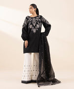 Sapphire 3 Piece Custom Stitched Suit - Black - LB30558