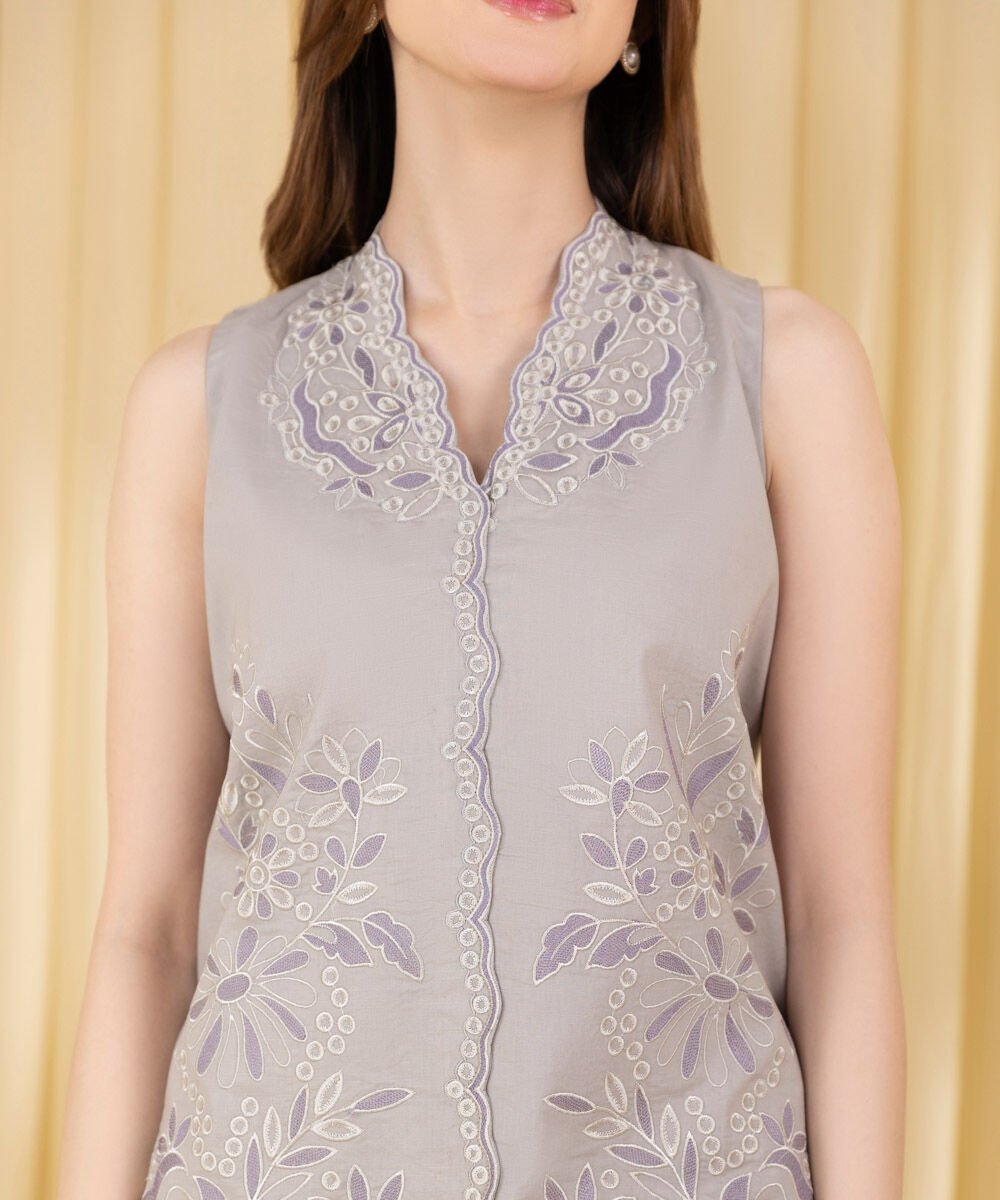 Sapphire 3 Piece Custom Stitched Suit - Gray - LB30200