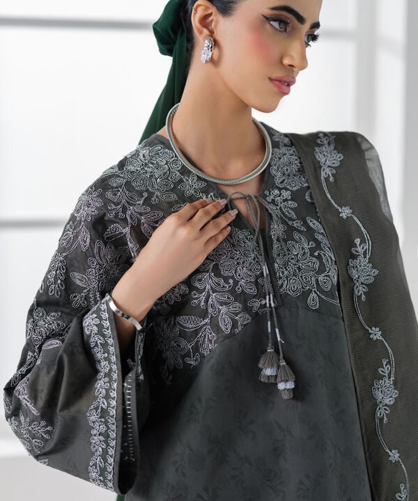 Sapphire 3 Piece Custom Stitched Suit - Gray - LB30540