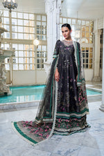 Sobia Nazir 3 Piece Custom Stitched Suit - Black - LB31231