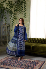 Sobia Nazir 3 Piece Custom Stitched Suit - Blue - LB30313