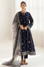 Jazmin 3 Piece Custom Stitched Suit - Blue - LB30028