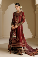 Jazmin 3 Piece Custom Stitched Suit - Red - LB31712