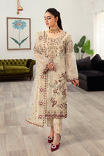 Ramsha 3 Piece Custom Stitched Suit - Beige - LB285232