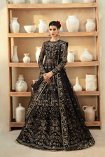 Akbar Aslam 3 Piece Custom Stitched Suit - Black - LB29908