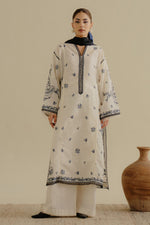 Zara Shahjahan 3 Piece Custom Stitched Suit - Off-White - LB30223