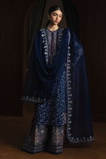 Zara Shahjahan 3 Piece Custom Stitched Suit - Blue - LB31372