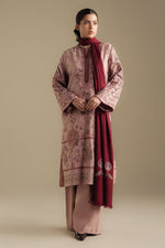 Zara Shahjahan 3 Piece Custom Stitched Suit - Pink - LB30994