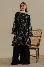 Zara Shahjahan 3 Piece Custom Stitched Suit - Black - LB30225