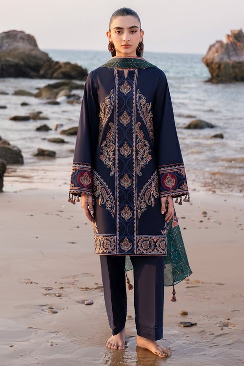 Jazmin 3 Piece Custom Stitched Suit - Purple - LB30024