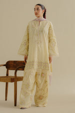 Zara Shahjahan 3 Piece Custom Stitched Suit - Yellow - LB30215