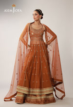 Asim Jofa 3 Piece Custom Stitched Suit - Mustard - LB31630