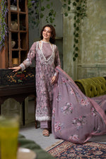 Sobia Nazir 3 Piece Custom Stitched Suit - Purple - LB30315