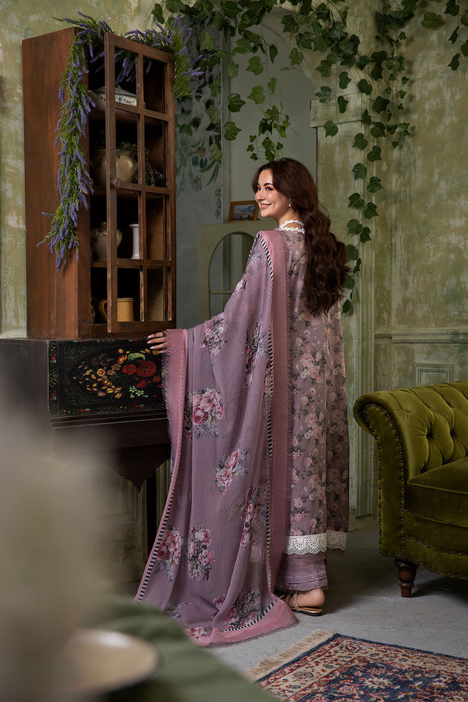 Sobia Nazir 3 Piece Custom Stitched Suit - Purple - LB30315