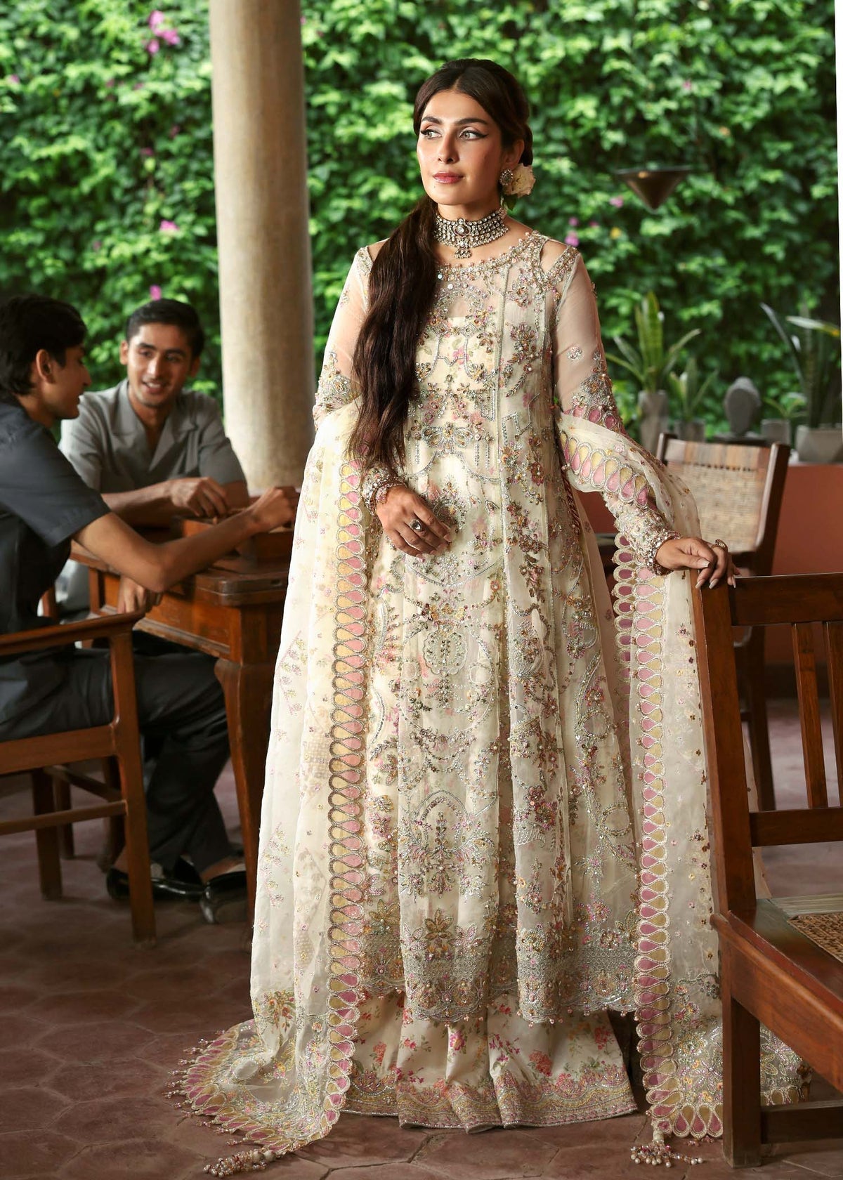 Kanwal Malik 3 Piece Custom Stitched Suit - Yellow - LB30940