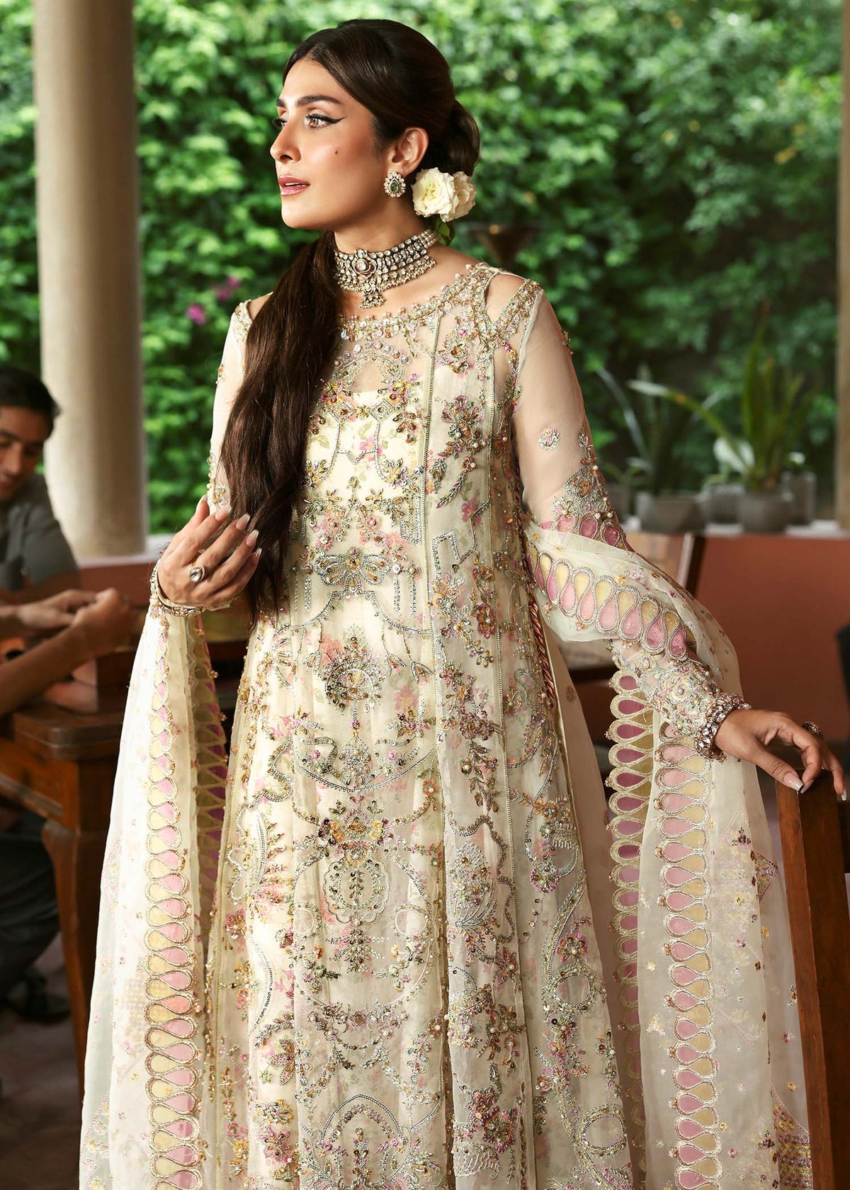Kanwal Malik 3 Piece Custom Stitched Suit - Yellow - LB30940