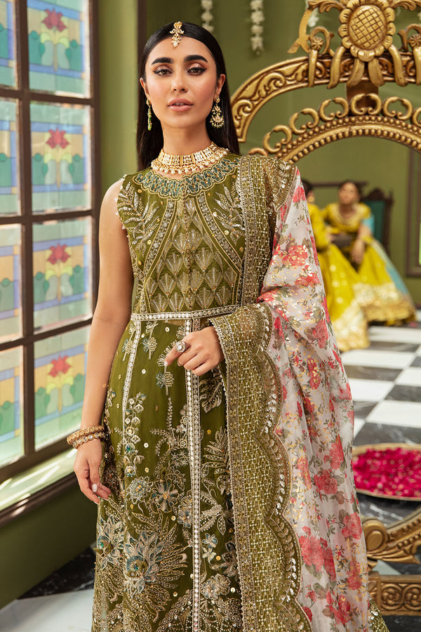 Nureh 3 Piece Custom Stitched Suit - Green - LB30946