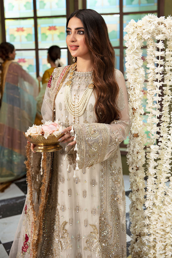 Nureh 3 Piece Custom Stitched Suit - White - LB30951