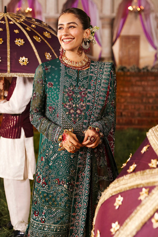 Nureh 3 Piece Custom Stitched Suit - Green - LB30949
