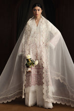 Zara Shahjahan 3 Piece Custom Stitched Suit - Off-White - LB31379