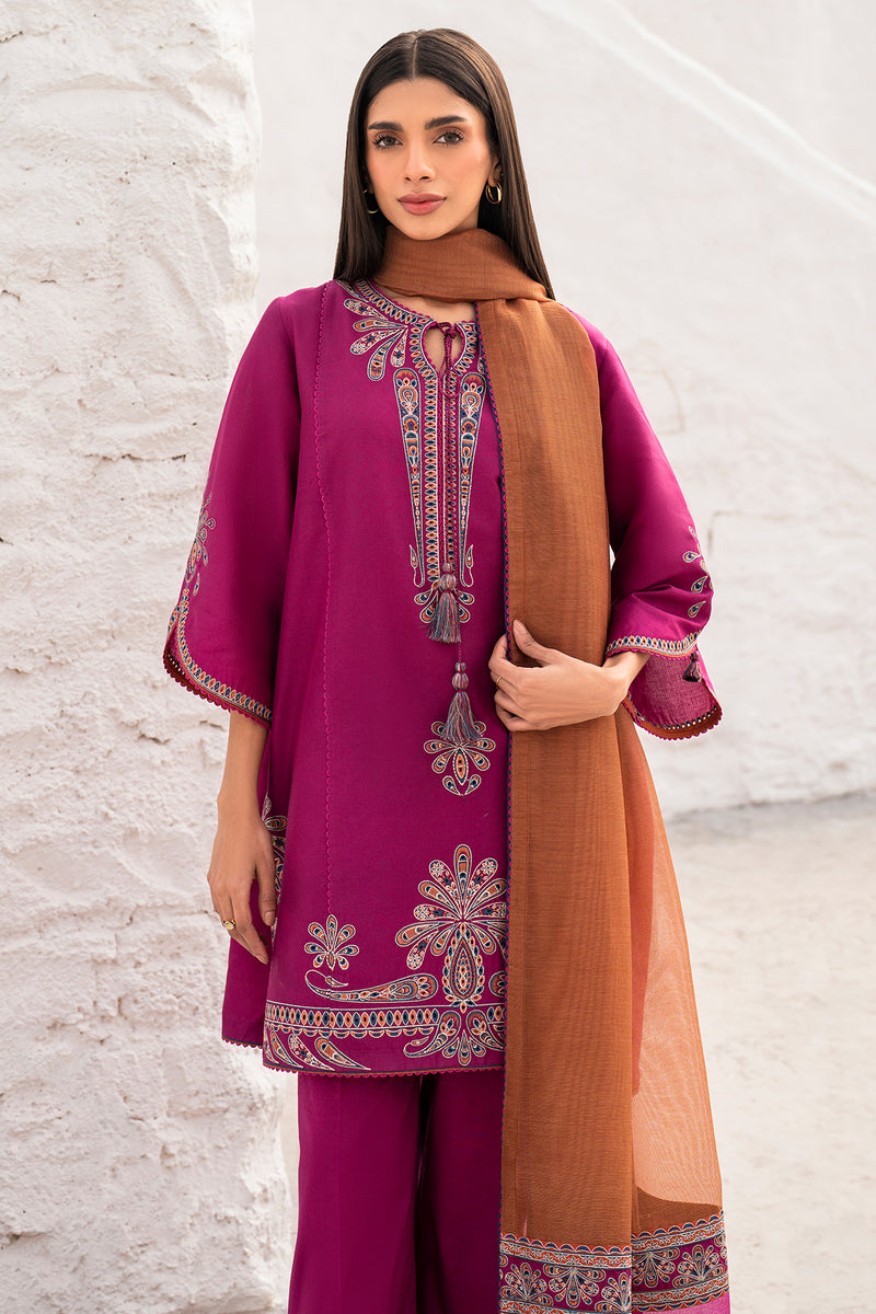Jazmin 3 Piece Custom Stitched Suit - Pink - LB30012