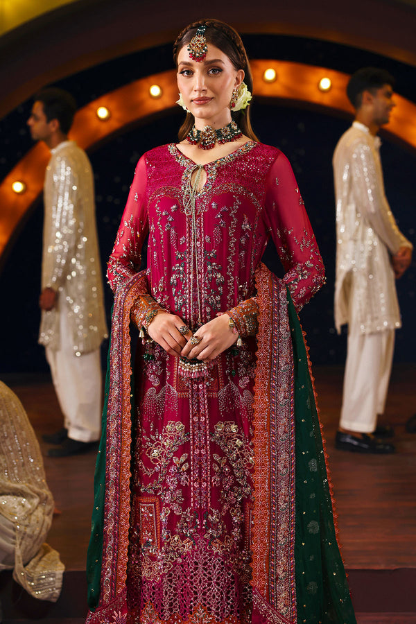 Nureh 3 Piece Custom Stitched Suit - Red - LB30957