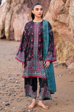 Jazmin 3 Piece Custom Stitched Suit - Black - LB30342