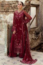Qalamkar 3 Piece Custom Stitched Suit - Red- LB30933