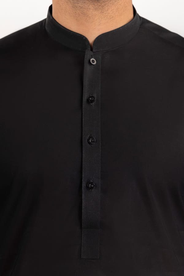 Gul Ahmed 2 Piece Custom Stitched Suit - Black - LB30536