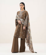 Sapphire 3 Piece Custom Stitched Suit - Brown - LB31222