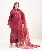 Sapphire 3 Piece Custom Stitched Suit - Red - LB31413