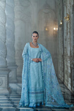 Sobia Nazir 3 Piece Custom Stitched Suit - Blue - LB31235